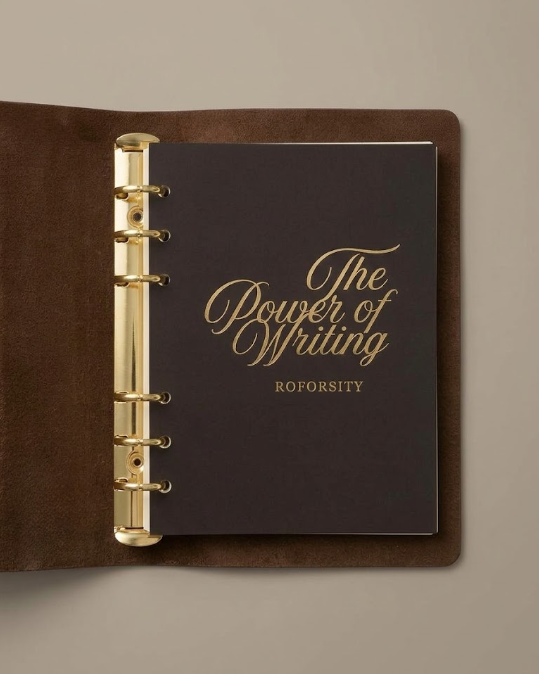 Journal leather binder